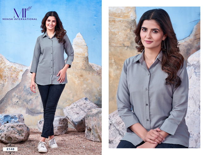 Shirt Vol 2 By Moksh Office Wear Ladies Shirt Wholesale Market In Surat

